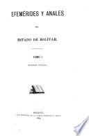 Efemérides y anales del Estado de Bolívar