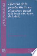 Eficacia de la prueba ilícita en el proceso penal