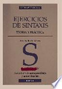 Ejercicios de sintaxis. Teoría y práctica