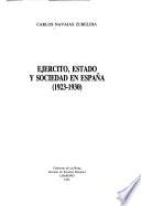 Ejército, estado y sociedad en España (1923-1930)
