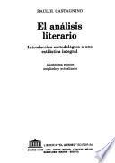 El análisis literario