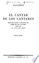 El cantar de los cantares