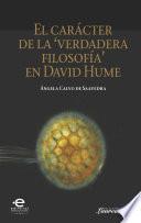 El carácter de la verdadera filosofía en David Hume