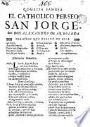 El catholico perseo, San Jorge