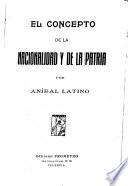 El concepto de la nacionalidad y de la patria