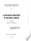 El concubinato como fuente de relaciones jurídicas
