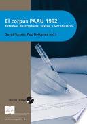 El Corpus PAAU 1992