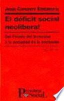 El déficit social neoliberal