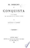 El derecho de conquista y la teoria del equilibrio en la América latina