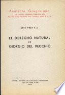 El Derecho Natural en Giorgio