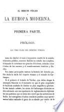 El derecho público y la Europa moderna