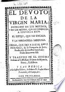 El devoto de la Virgen Maria