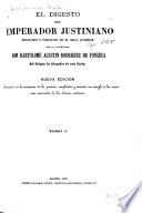 El Digesto del Emperador Justiniano