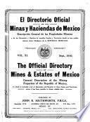 El directorio oficial de la minas y haciendas de Mexico