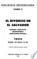 El divorcio en el Salvador