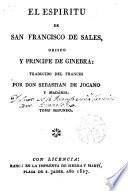 El espíritu de S.Francisco de Sales