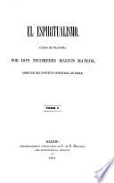 El Espiritualismo; Curso de Filosofia