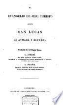 El Evangelio segun San Lucas en Aymará y Español