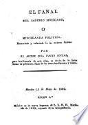 El fanal del imperio mexicano, o miscelanea politica