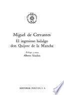 El ingenioso hidalgo don Quijote de la Mancha