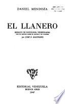 El llanero (ensayo de sociología venezolana)