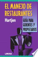El Manejo De Restaurantes / Restaurant Management