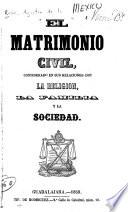 El matrimonio civil