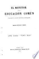 El Monitor de la educación común
