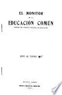 El Monitor de la educación común