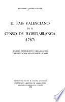 El País Valenciano en el censo de Floridablanca (1787)