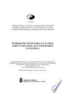 El patrimonio intangible y otros aspectos relativos a los itinerarios culturales
