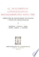 El Pensamiento constitucional hispanoamericano hasta 1830