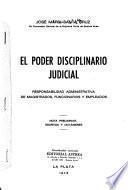 El poder disciplinario judicial
