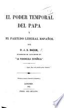El Poder temporal del Papa, y el partido liberal español