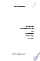 El profesor Luis Noguer Molins y la universidad venezolana