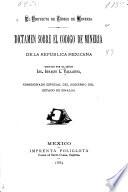 El proyecto de Código de mineria