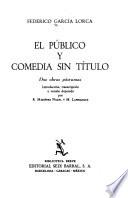 El público y Comedia sin título