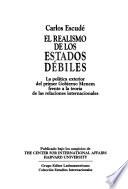 El realismo de los estados débiles