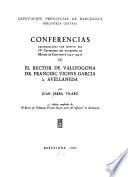 El Rector de Vallfogona Dr. Francesc Vicens Garcia à. Avellaneda