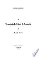 El resumen de la historia de Venezuela de André Bello