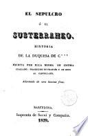 El Sepulcro, ó, El Subterráneo