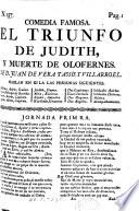 El triunfo de Judith. Comedia famosa