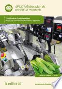 Elaboración de productos vegetales. INAV0109