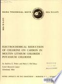 Electrochemical Reduction of Chlorine on Carbon in Molten Lithium Chloride-potassium Chloride