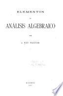 Elementos de análisis algebraico