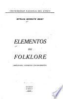 Elementos de folklore