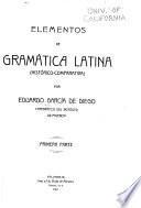 Elementos de gramática latina (histórico-comparativa)