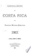 Elementos de historia de Costa Rica: 1856-1890
