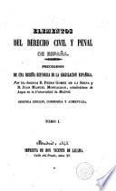 Elementos del derecho civil y penal de España, 1