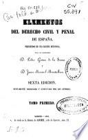 Elementos del derecho civil y penal de España